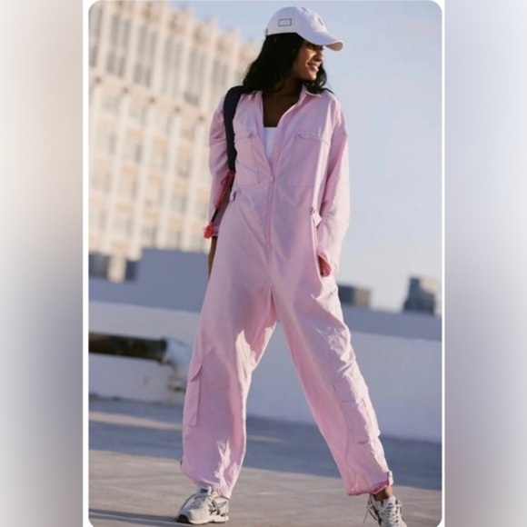 FREE PEOPLE fp movement olive army green Mesmerize Me Coverall jumpsuit size XS - Picture 13 of 16